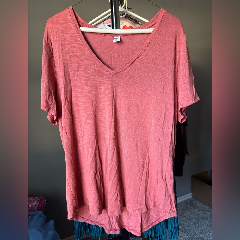 Old Navy Luxe Women's Short Sleeve Tee - Rose